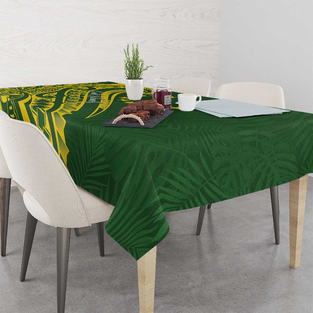 Kia Orana Cook Islands Tablecloth Plumeria Tropical Waves LT7 - Polynesian Pride