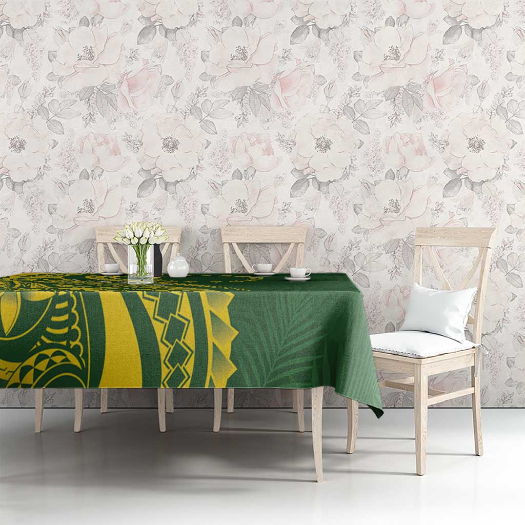 Kia Orana Cook Islands Tablecloth Plumeria Tropical Waves LT7 - Polynesian Pride