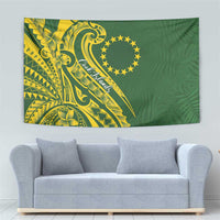 Kia Orana Cook Islands Tapestry Plumeria Tropical Waves LT7 - Polynesian Pride