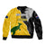 Australia Rugby Mix New Zealands Rugby Bomber Jacket Wallabies Versus Silver Fern Sporty Basic LT7 - Polynesian Pride