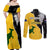 Australia Rugby Mix New Zealands Rugby Couples Matching Off Shoulder Maxi Dress and Long Sleeve Button Shirts Wallabies Versus Silver Fern Sporty Basic LT7 - Polynesian Pride