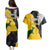 Australia Rugby Mix New Zealands Rugby Couples Matching Puletasi Dress and Hawaiian Shirt Wallabies Versus Silver Fern Sporty Basic LT7 - Polynesian Pride