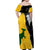 Australia Rugby Mix New Zealands Rugby Off Shoulder Maxi Dress Wallabies Versus Silver Fern Sporty Basic LT7 - Polynesian Pride