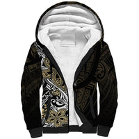 Polynesian Pride Sherpa Hoodie Tiare With Plumeria Mix Style LT7 Unisex Cream - Polynesian Pride