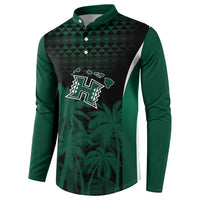 Hawaii Rainbow Warriors La'au Pama Personalized Button Sweatshirt LT7 - Polynesian Pride