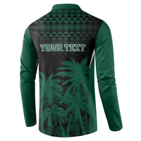Hawaii Rainbow Warriors La'au Pama Personalized Button Sweatshirt LT7 - Polynesian Pride