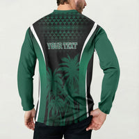 Hawaii Rainbow Warriors La'au Pama Personalized Button Sweatshirt LT7 - Polynesian Pride