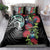 Meri Kirihimete New Zealand Bedding Set Tui on Pohutukawa