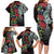 Meri Kirihimete New Zealand Family Matching Long Sleeve Bodycon Dress and Hawaiian Shirt Tui on Pohutukawa