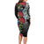 Meri Kirihimete New Zealand Family Matching Long Sleeve Bodycon Dress and Hawaiian Shirt Tui on Pohutukawa