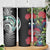 Meri Kirihimete New Zealand Skinny Tumbler Tui on Pohutukawa