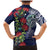 Meri Kirihimete New Zealand Family Matching Mermaid Dress and Hawaiian Shirt Tui on Pohutukawa - Blue Ver