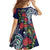 Meri Kirihimete New Zealand Family Matching Mermaid Dress and Hawaiian Shirt Tui on Pohutukawa - Blue Ver