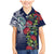 Meri Kirihimete New Zealand Family Matching Mermaid Dress and Hawaiian Shirt Tui on Pohutukawa - Blue Ver