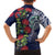 Meri Kirihimete New Zealand Family Matching Puletasi and Hawaiian Shirt Tui on Pohutukawa - Blue Ver