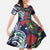 Meri Kirihimete New Zealand Family Matching Summer Maxi Dress and Hawaiian Shirt Tui on Pohutukawa - Blue Ver