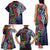 Meri Kirihimete New Zealand Family Matching Tank Maxi Dress and Hawaiian Shirt Tui on Pohutukawa - Blue Ver