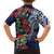 Meri Kirihimete New Zealand Hawaiian Shirt Tui on Pohutukawa - Blue Ver