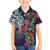 Meri Kirihimete New Zealand Kid Hawaiian Shirt Tui on Pohutukawa - Blue Ver