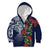 Meri Kirihimete New Zealand Kid Hoodie Tui on Pohutukawa - Blue Ver