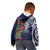 Meri Kirihimete New Zealand Kid Hoodie Tui on Pohutukawa - Blue Ver