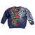 Meri Kirihimete New Zealand Kid Ugly Christmas Sweater Tui on Pohutukawa - Blue Ver