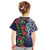 Meri Kirihimete New Zealand Kid T Shirt Tui on Pohutukawa - Blue Ver