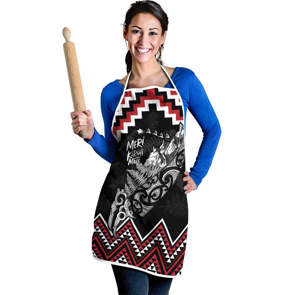 New Zealand Christmas Taniko Poutama Apron Mountainscape Maori Fern LT7 - Polynesian Pride
