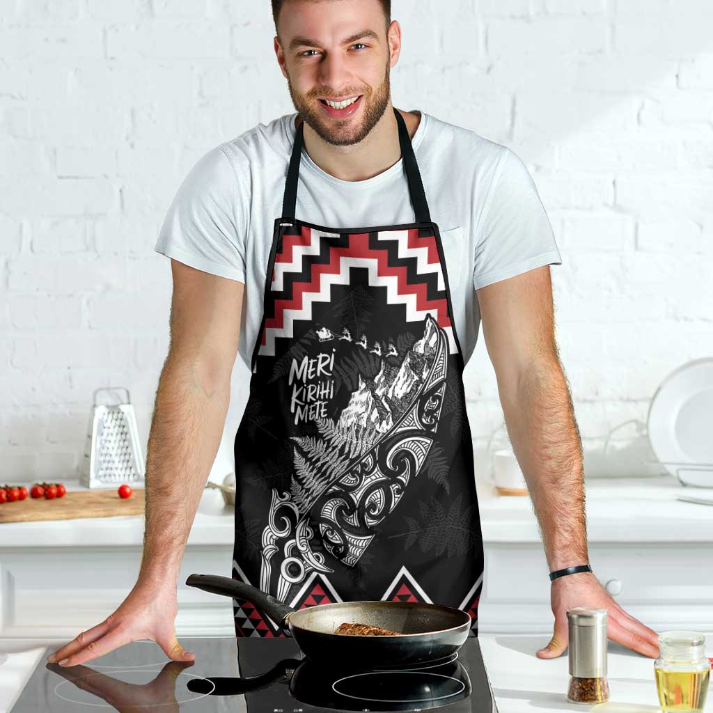 New Zealand Christmas Taniko Poutama Apron Mountainscape Maori Fern LT7 - Polynesian Pride