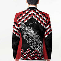 New Zealand Christmas Taniko Poutama Blazer Mountainscape Maori Fern LT7 - Polynesian Pride