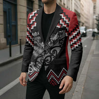 New Zealand Christmas Taniko Poutama Blazer Mountainscape Maori Fern LT7 - Polynesian Pride
