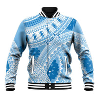 Bula Fiji Classic Masi Tapa Baseball Jacket Turquoise LT7 Unisex Turquoise - Polynesian Pride