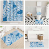 Bula Fiji Classic Masi Tapa Bathroom Set Turquoise LT7 - Polynesian Pride
