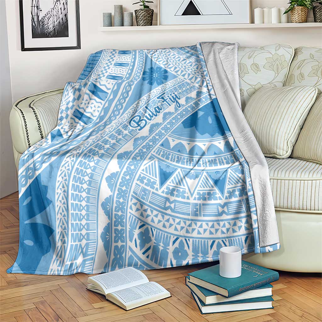 Bula Fiji Classic Masi Tapa Blanket Turquoise LT7 Turquoise - Polynesian Pride