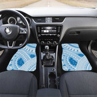 Bula Fiji Classic Masi Tapa Car Mats Turquoise LT7 Set 2pcs - Front Turquoise - Polynesian Pride