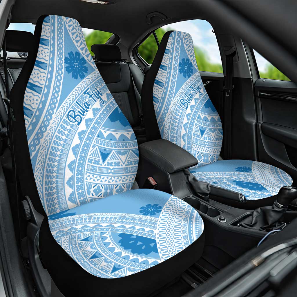 Bula Fiji Classic Masi Tapa Car Seat Cover Turquoise LT7 One Size Turquoise - Polynesian Pride
