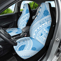 Bula Fiji Classic Masi Tapa Car Seat Cover Turquoise LT7 - Polynesian Pride