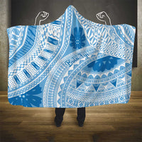 Bula Fiji Classic Masi Tapa Hooded Blanket Turquoise LT7 - Polynesian Pride