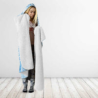 Bula Fiji Classic Masi Tapa Hooded Blanket Turquoise LT7 - Polynesian Pride