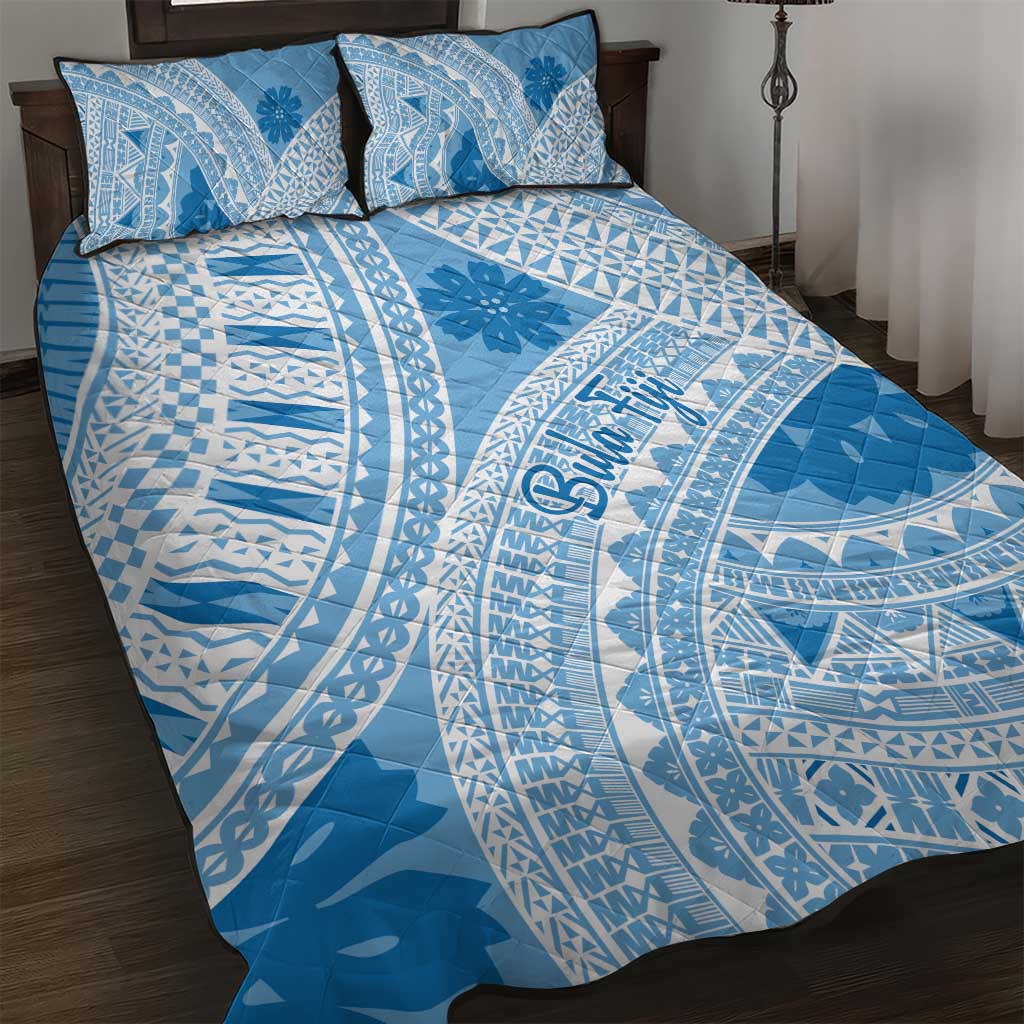 Bula Fiji Classic Masi Tapa Quilt Bed Set Turquoise LT7 Turquoise - Polynesian Pride