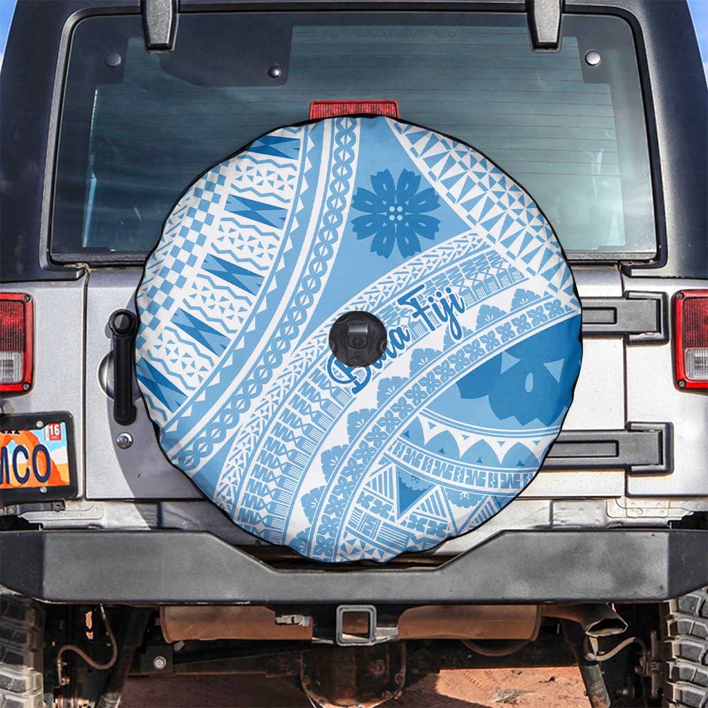 Bula Fiji Classic Masi Tapa Spare Tire Cover Turquoise LT7 Turquoise - Polynesian Pride