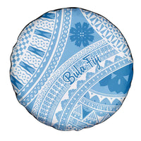 Bula Fiji Classic Masi Tapa Spare Tire Cover Turquoise LT7 - Polynesian Pride