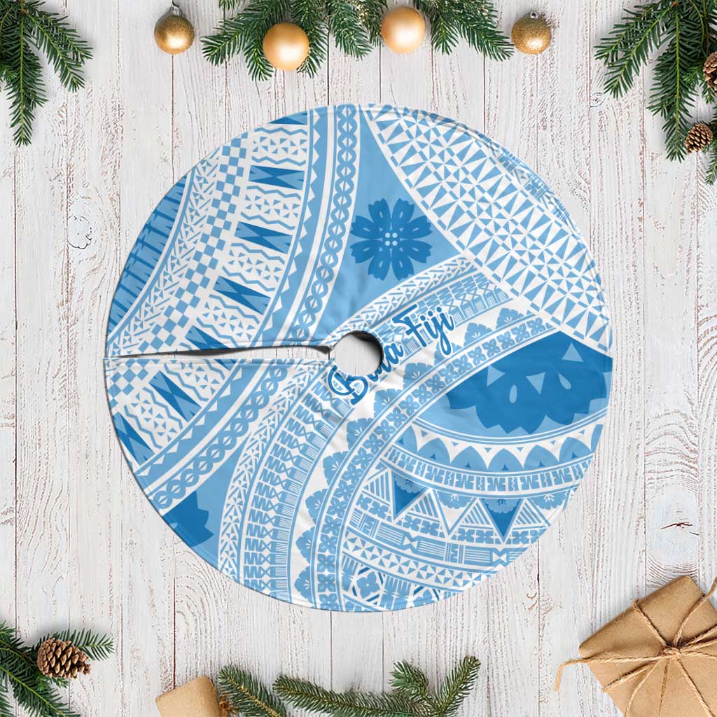 Bula Fiji Classic Masi Tapa Tree Skirt Turquoise LT7 Casual Turquoise - Polynesian Pride