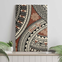 Bula Fiji Classic Masi Tapa Canvas Wall Art Vintage Brown LT7 - Polynesian Pride