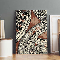 Bula Fiji Classic Masi Tapa Canvas Wall Art Vintage Brown LT7 - Polynesian Pride