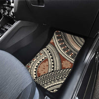 Bula Fiji Classic Masi Tapa Car Mats Vintage Brown LT7 - Polynesian Pride