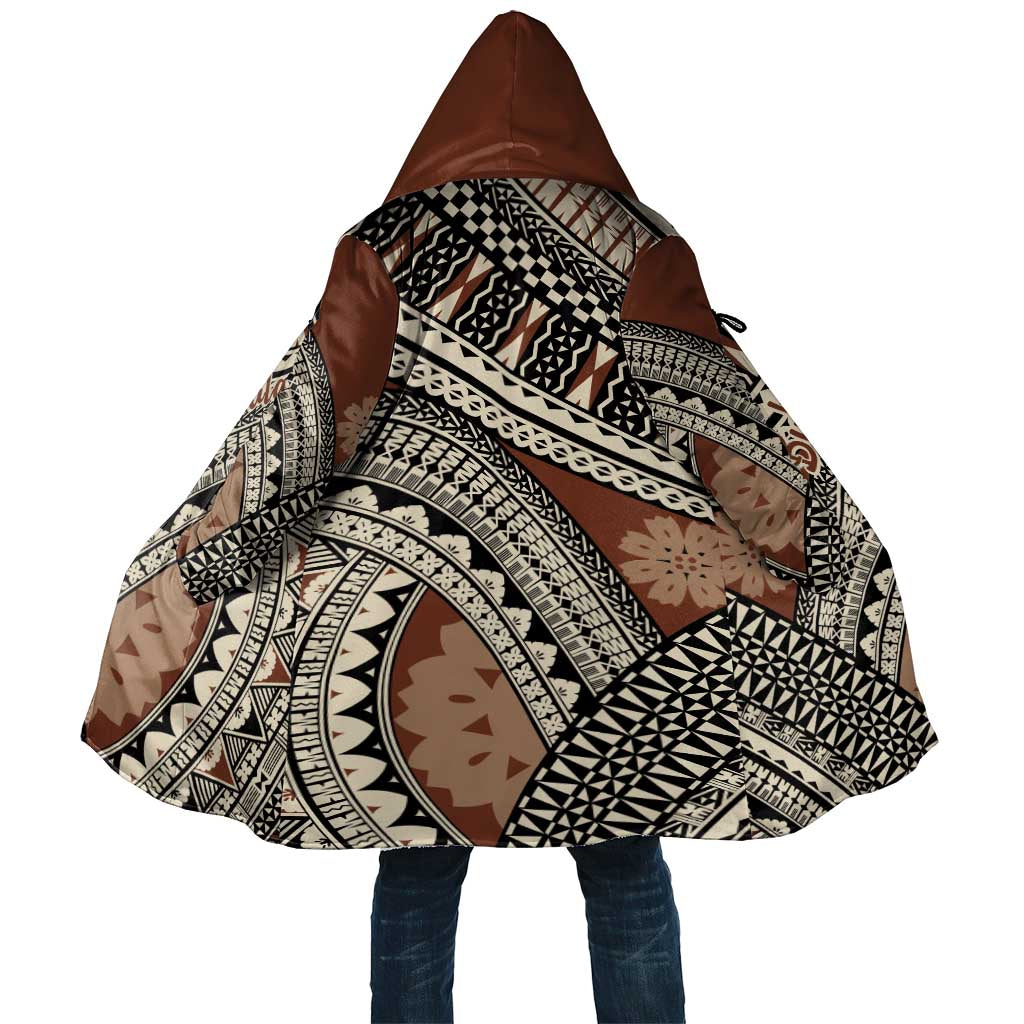 Bula Fiji Classic Masi Tapa Cloak Vintage Brown LT7 Unisex Brown - Polynesian Pride