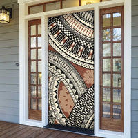 Bula Fiji Classic Masi Tapa Door Cover Vintage Brown LT7 - Polynesian Pride