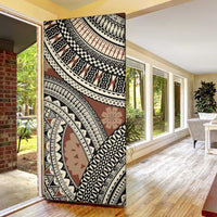 Bula Fiji Classic Masi Tapa Door Cover Vintage Brown LT7 - Polynesian Pride