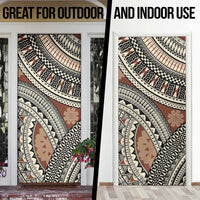 Bula Fiji Classic Masi Tapa Door Cover Vintage Brown LT7 - Polynesian Pride